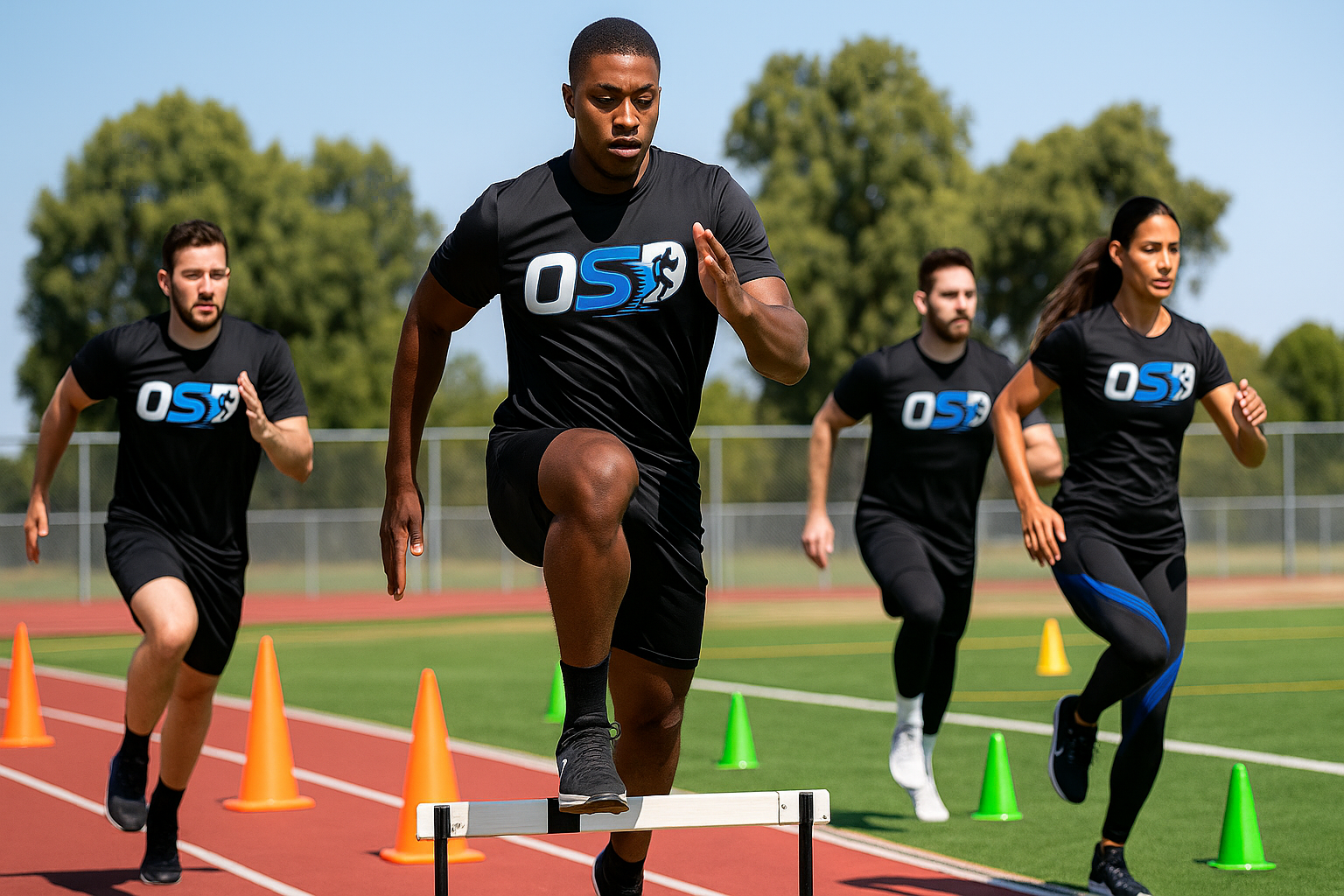 Osondu coaches training athletes